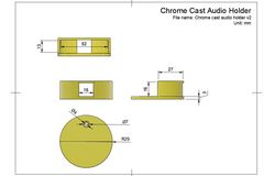Chromecast Audio wall holder