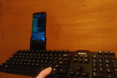 Pinephone stand clip for dell keyboard 