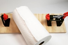 Slightly overbuilt paper towel roll mount