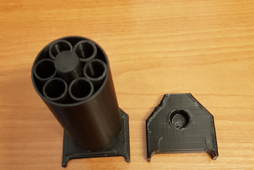 spool holder with self printed roller bearings, Spulenhalter mit selbst gedruckten Rollenlager, Anycubic Mega S, Anycubic Mega X