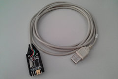 USB to RS232 cable extension and PCB case
