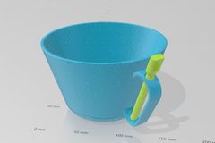 anti-drop cup with spoon