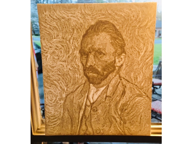 Van Gogh Self Portrait 3d Lithograph