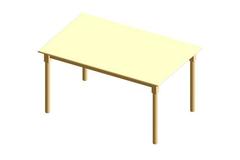 Wooden table, 140 cm x 90 cm x 73 cm