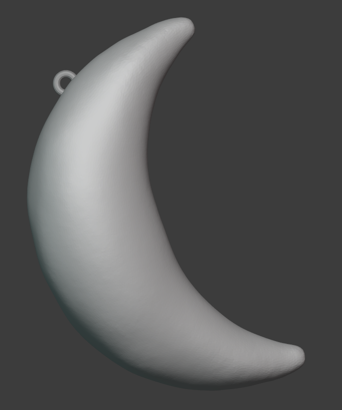Moon with loop (for hanging)