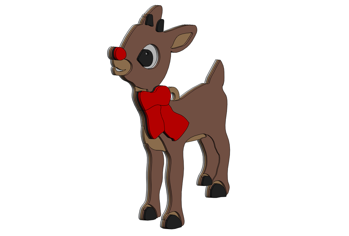 2021 Christmas Ornament (Rudolph, Multicolor Swap)