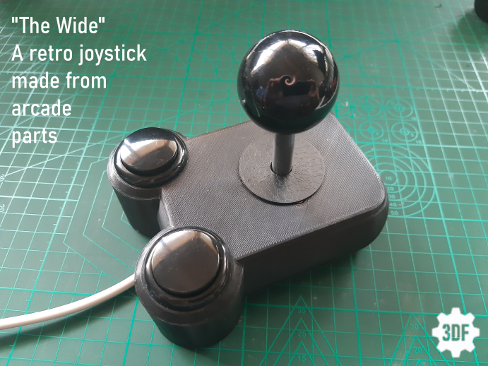 "The Wide" Retro joystick made from arcade parts