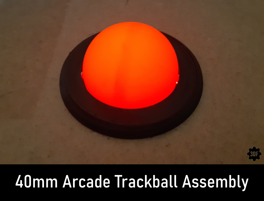 40mm Arcade Trackball Assembly