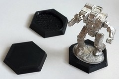 BattleTech Hex Base, compatible with pewter mechs