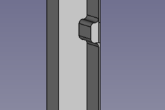 baseboard end with FreeCAD source 巾木の終端FreeCADソース付き