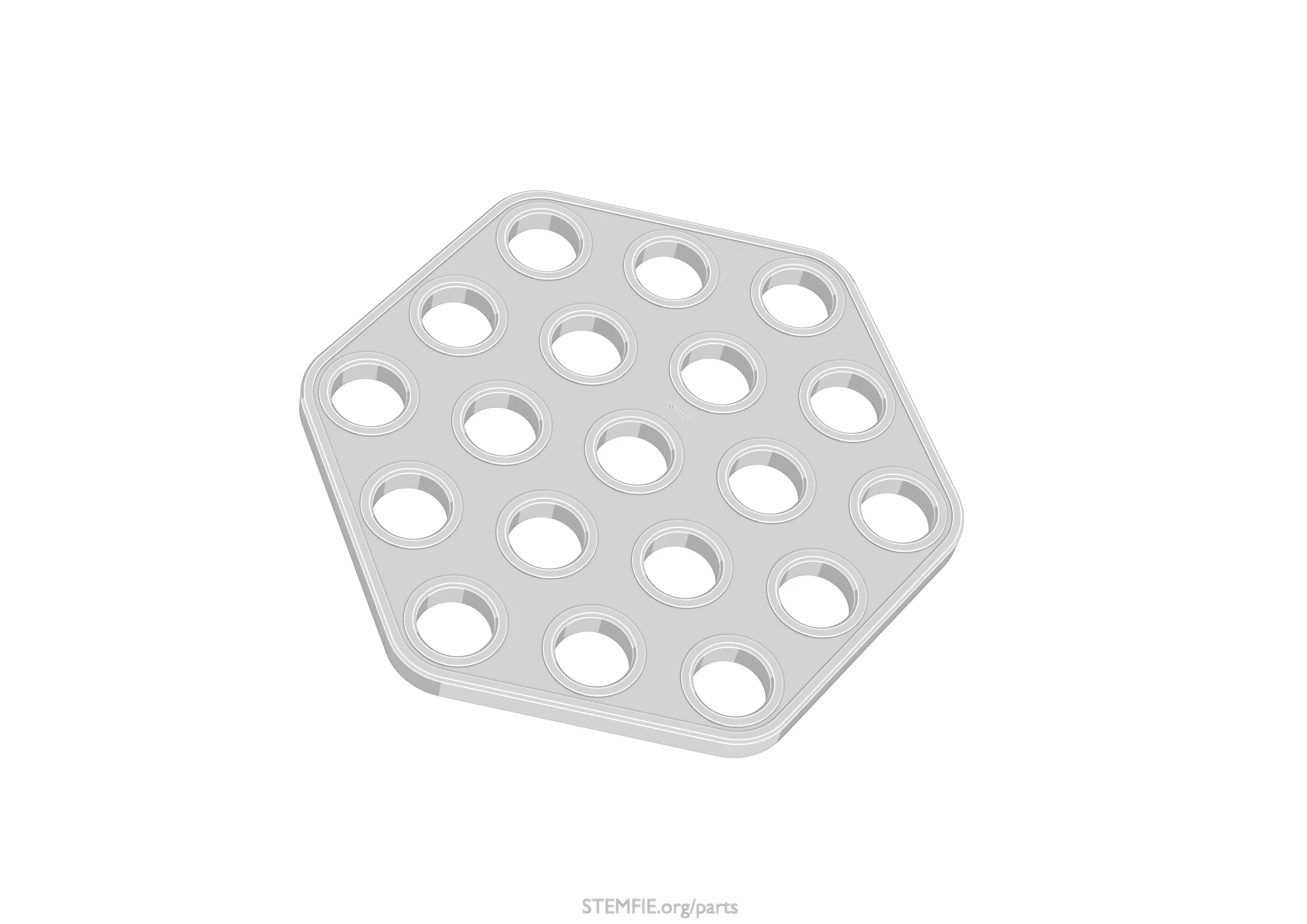 STEMFIE - Parts - Plates - 6-Hexagonal