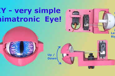Simple animatronic eye