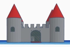 Small dual color castle