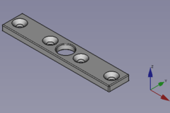 Joint plates, my very first parametric design with FreeCAD