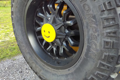 Smiley Face Hubcap for Mickey Thompson Wheels