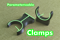 Parameterizable plinth clamp