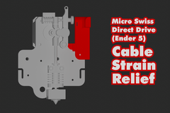 Ender 5 Micro Swiss Direct Drive Cable Strain Relief
