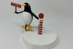 Penguin At The Pole.