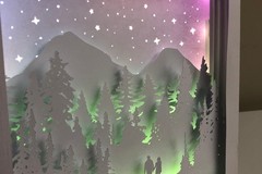 Couple Mountain Forest light box 