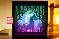 Unicorn Fairy tail light box 