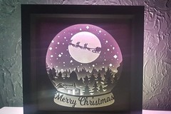 Christmas Snow Globe light box