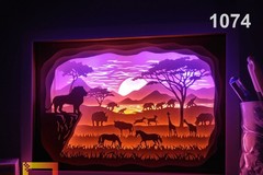 African savannah lightbox