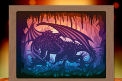 Dragon Reincarnation (Dragon Reborn) light box