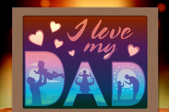Love My Dad (Father's day) lightbox
