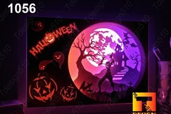Halloween Zombie House and Spooky Pumpkin light box