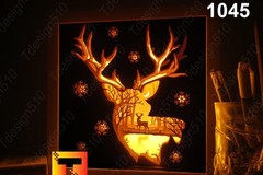 Deer Scene in The Forest light box