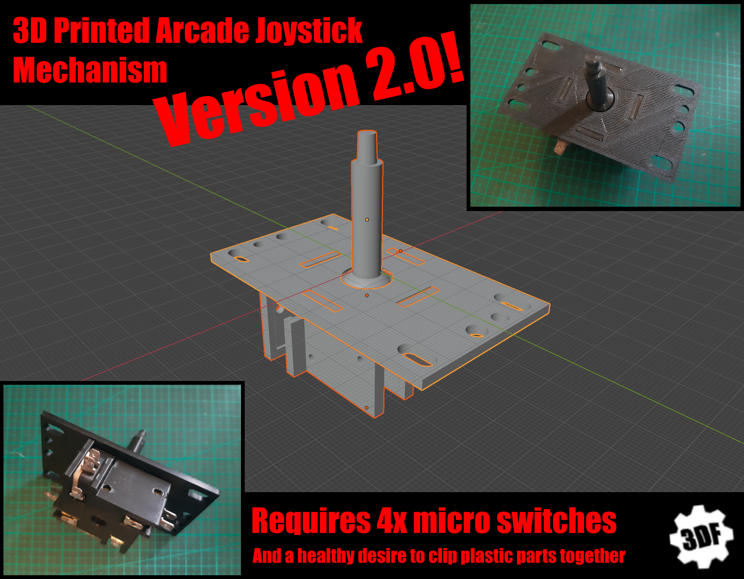 Arcade Joystick Mechanism V2.0