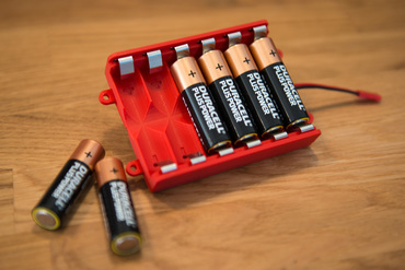 Battery box for AA cells