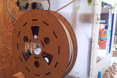 Lasercut spool for printing filament