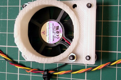 40mm directional Fan holder for Greg's Lm8uu X Carriage for Prusa Mendel