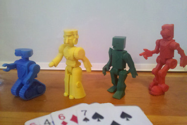 Robot Poker Modular Playing Card Robots