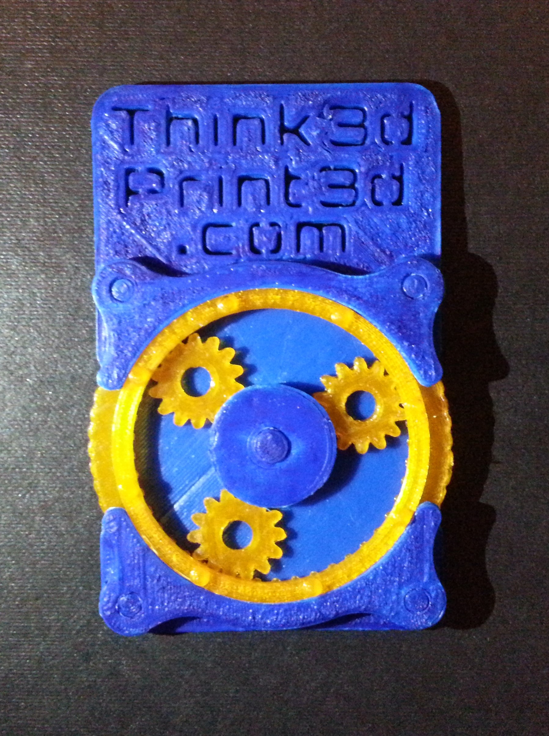 Business card with planetary gears