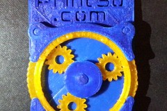 Business card with planetary gears