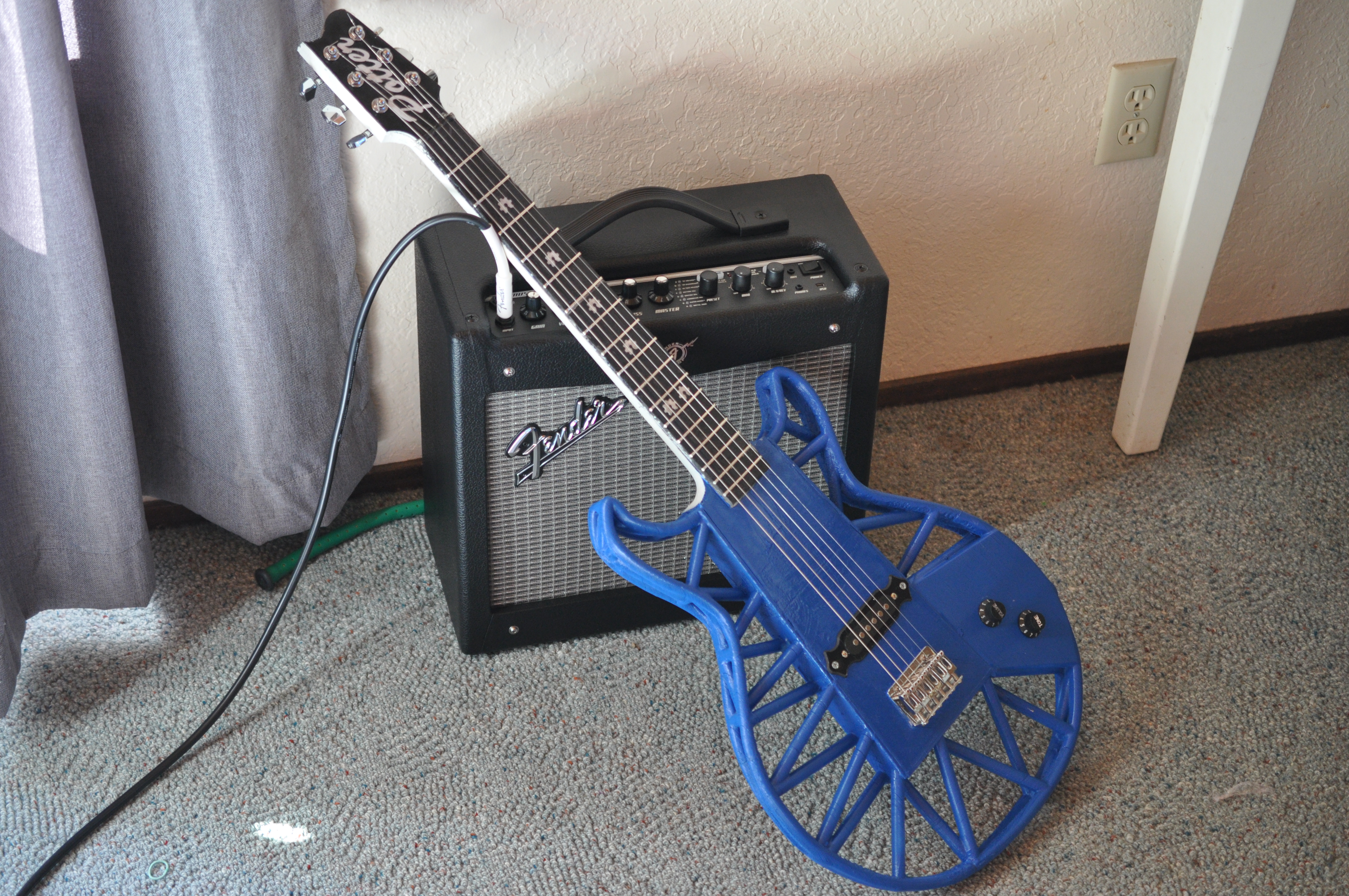 Fully 3d printed electric guitar