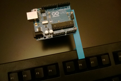 Arduino Uno R3 holder for Cherry keyboard