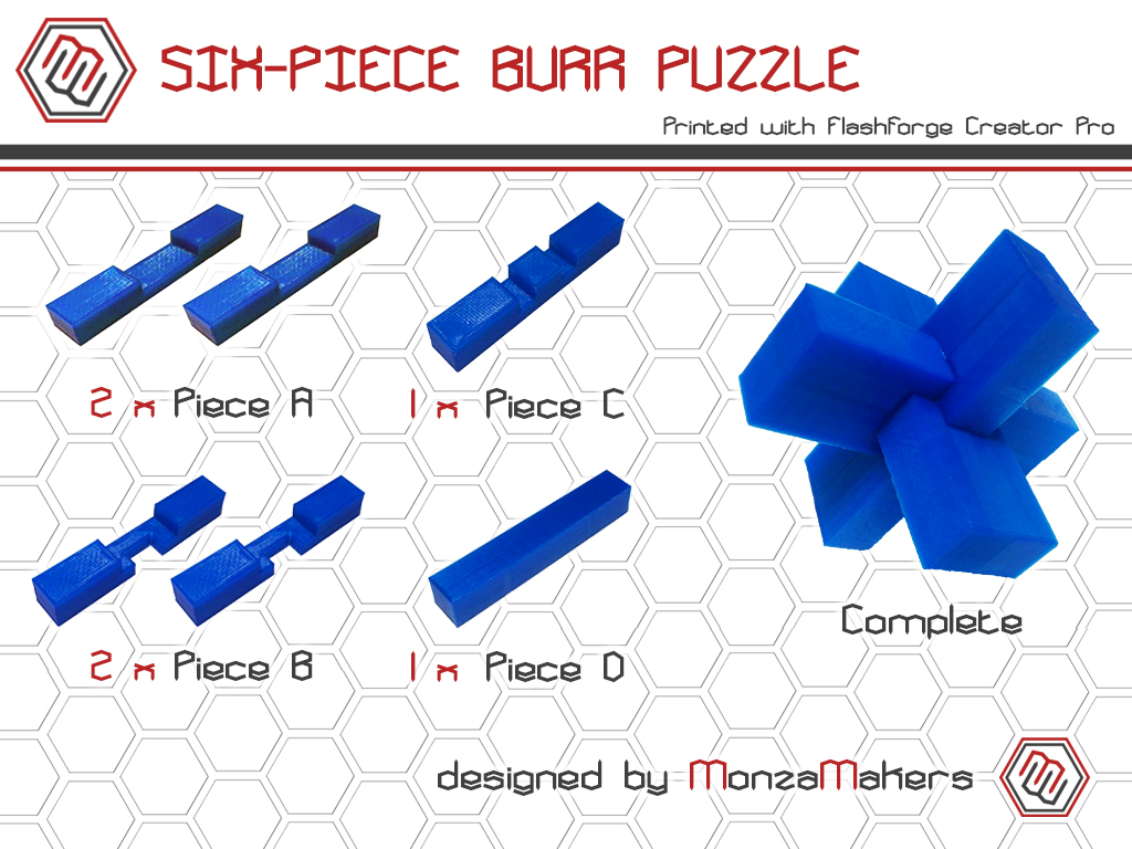 Six-Piece Burr Puzzle