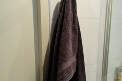 Towel hook for a huppe shower wall
