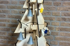 Christmas tree created with laser cutter