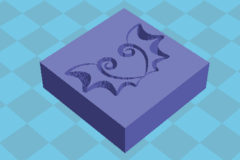 Dragons' Garden Logo - Stamp wings mold