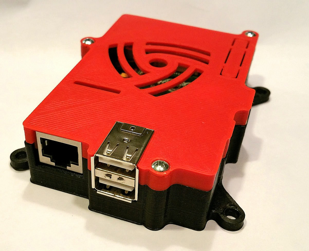 Raspberry Pi (Model B) case with 75mm VESA mount