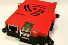 Raspberry Pi (Model B) case with 75mm VESA mount