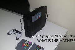 PS4 playing NES cartridges