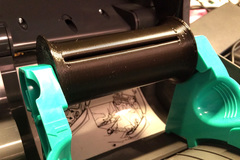 Custom spool for label printers