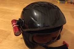 Simple helmet torch mount