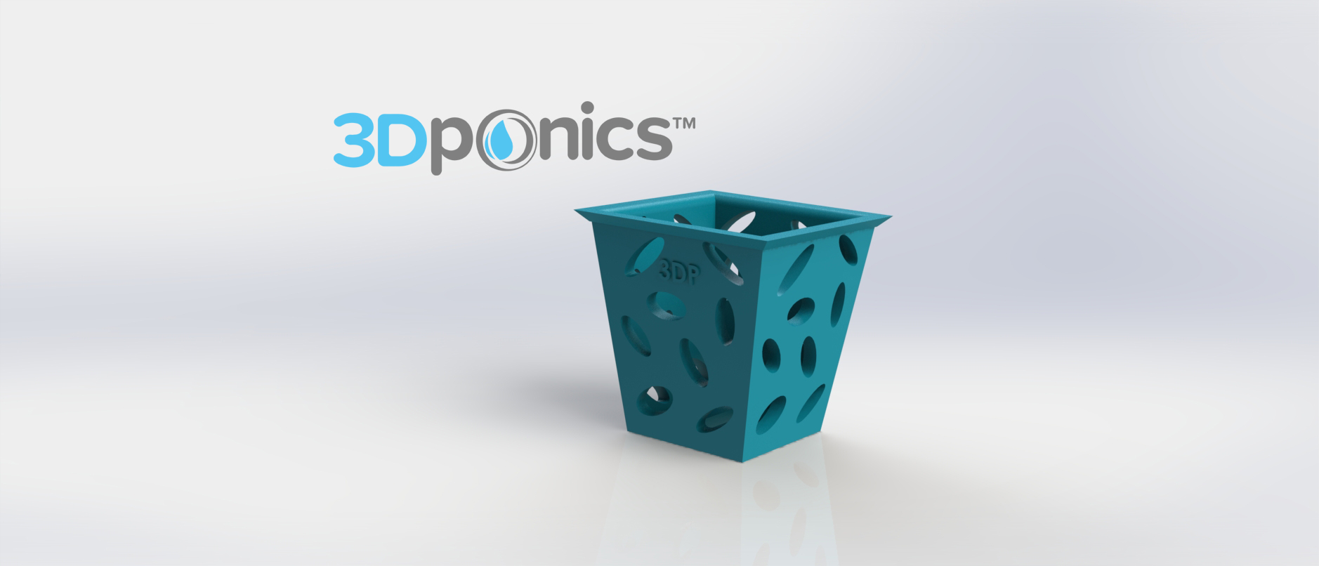 Planter (Square) - 3Dponics Non-Circulating Hydroponics