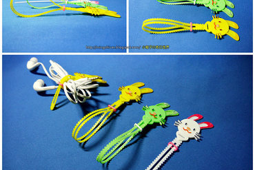 Bunny Cable Holder / Bookmarks / Keychain / Bracelet
